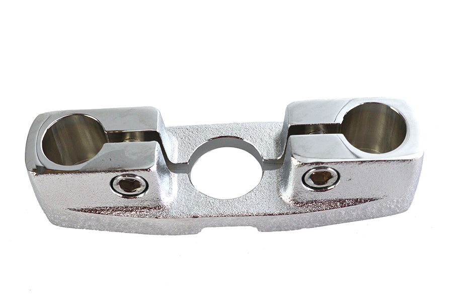 49-0371 - Spring Fork Chrome Plated Top Triple Tree by V-Twin