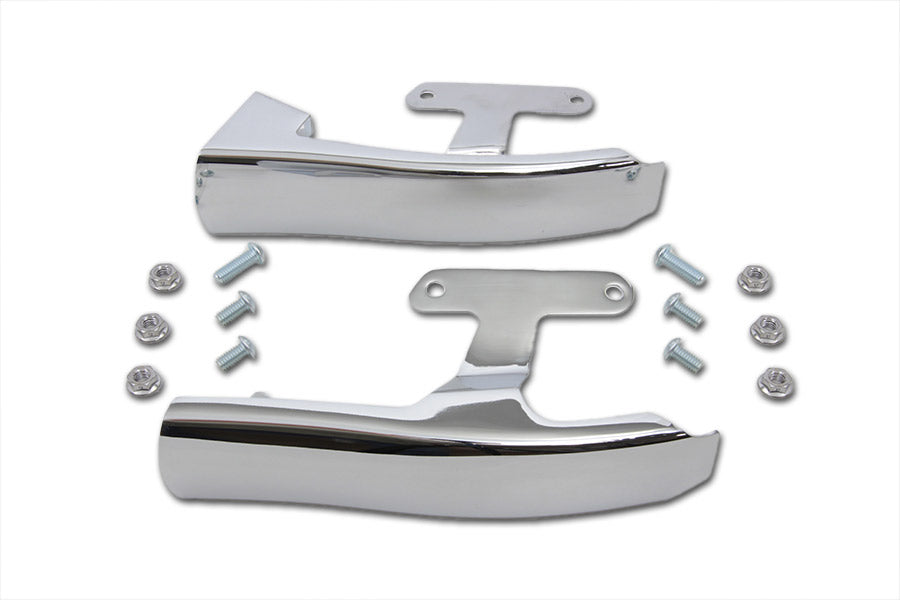 49-0468 - Chrome Saddlebag Filler Strip Set by V-Twin