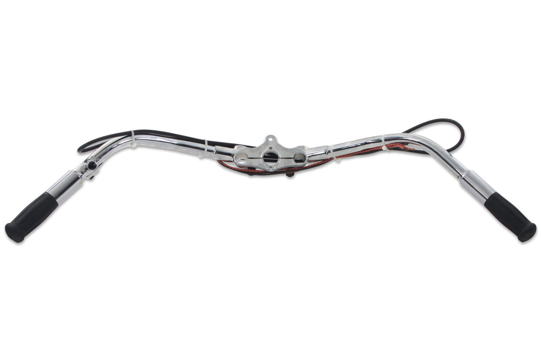 49-0482 - Inline Spring Fork Handlebar Assembly Chrome by V-Twin