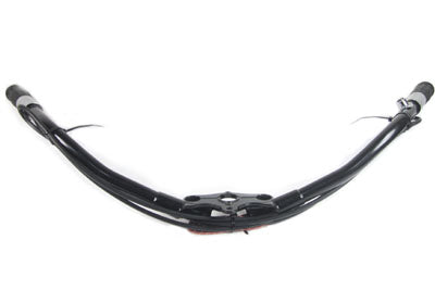 49-0483 - Inline Spring Fork Handlebar Assembly Black by V-Twin