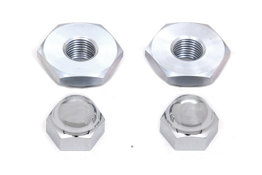 49-0524 - Spring Fork Rod Top Nut Set by V-Twin