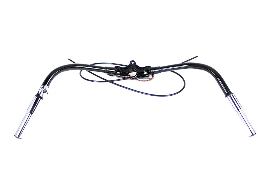 49-0615 - Spring Fork Handlebar Assembly Black by V-Twin