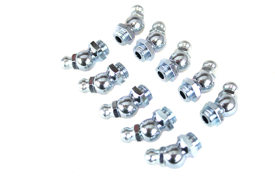 49-0637 - Alemite Grease Fitting White Zinc by V-Twin