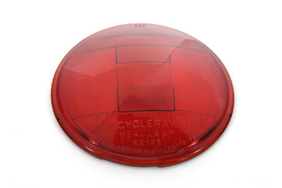 49-0672 - Replica Headlamp Glass Lens Red by V-Twin