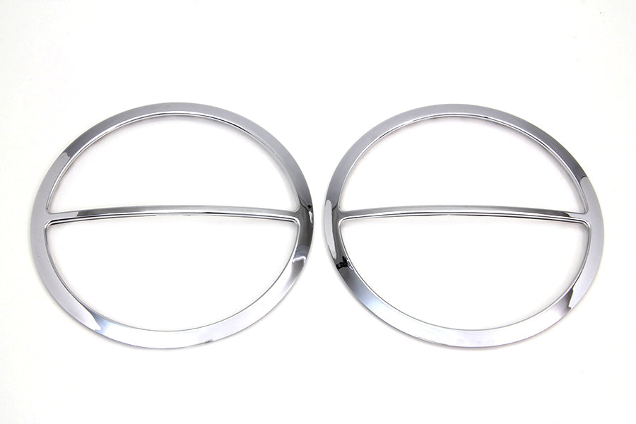 49-0737 - Chrome Cross Bar Front Speaker Grill Set by American Dresser