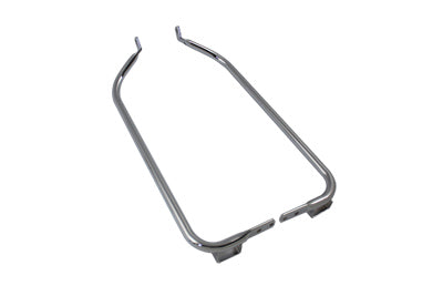 49-0798 - Lower Saddlebag Guard Set Chrome by V-Twin
