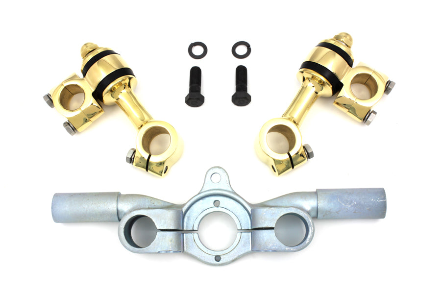 49-0824 - Brass Flanders Riser Kit by V-Twin