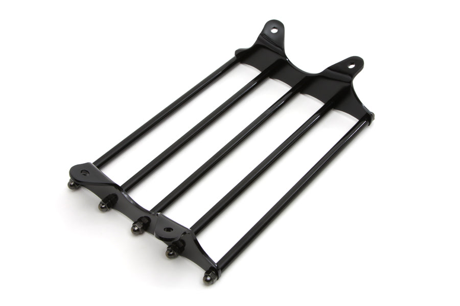 49-0832 - Wyatt Gatling Vintage Black Luggage Rack by V-Twin