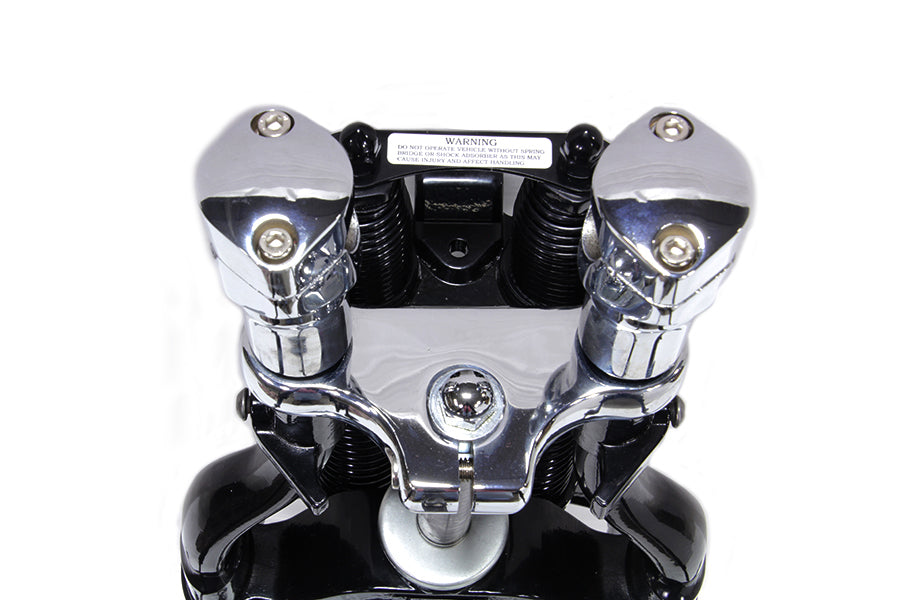 49-0839 - FLSTS Complete Inline Spring Fork Assembly Black by Wyatt Gatling