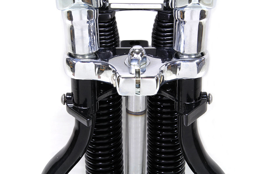 49-0839 - FLSTS Complete Inline Spring Fork Assembly Black by Wyatt Gatling