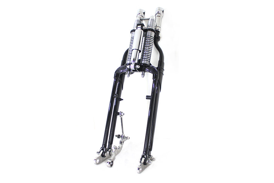 49-0844 - FXSTS Inline Spring Fork Assembly Black by Wyatt Gatling