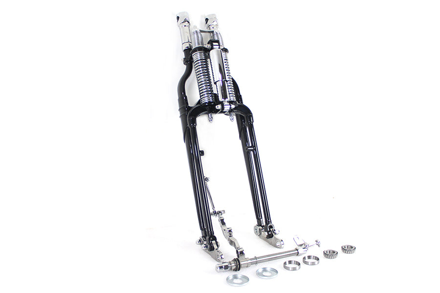 49-0844 - FXSTS Inline Spring Fork Assembly Black by Wyatt Gatling