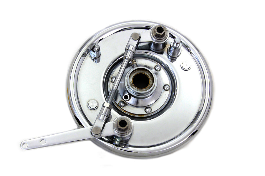49-0852 - Dual Cam Brake Backing Plate Assembly Chrome by V-Twin