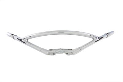 49-0860 - Chrome Hollywood Style Inline Handlebars by V-Twin