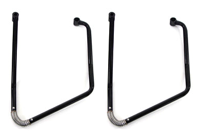 49-0888 - Black Adjustable Saddlebag Support Kit by V-Twin