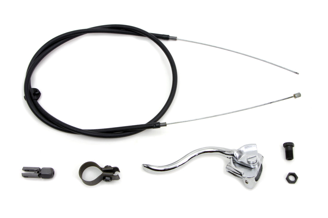 49-0894 - Chrome Brake Handle Cable Kit by V-Twin