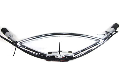49-0901 - Spring Fork Inline Handlebar Chrome by V-Twin