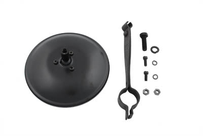 49-0912 - Replica 5  Round Mirror Black by V-Twin