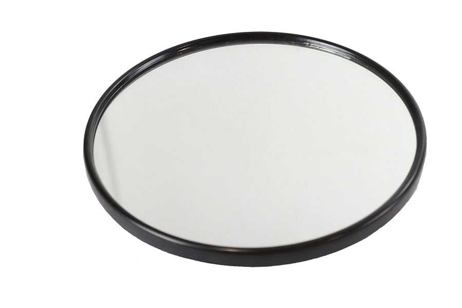 49-0913 - Replica 5  Round Mirror Black by V-Twin