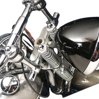 49-0944 - Spring Fork Top Triple Tree Inline Chrome by V-Twin