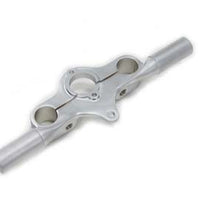 49-0955 - Spring Fork Offset Top Tree with Ears Satin Nickel Finish by V-Twin