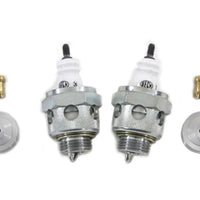 49-0982 - 18mm Beck Spark Plugs with Cool Fin Set by V-Twin