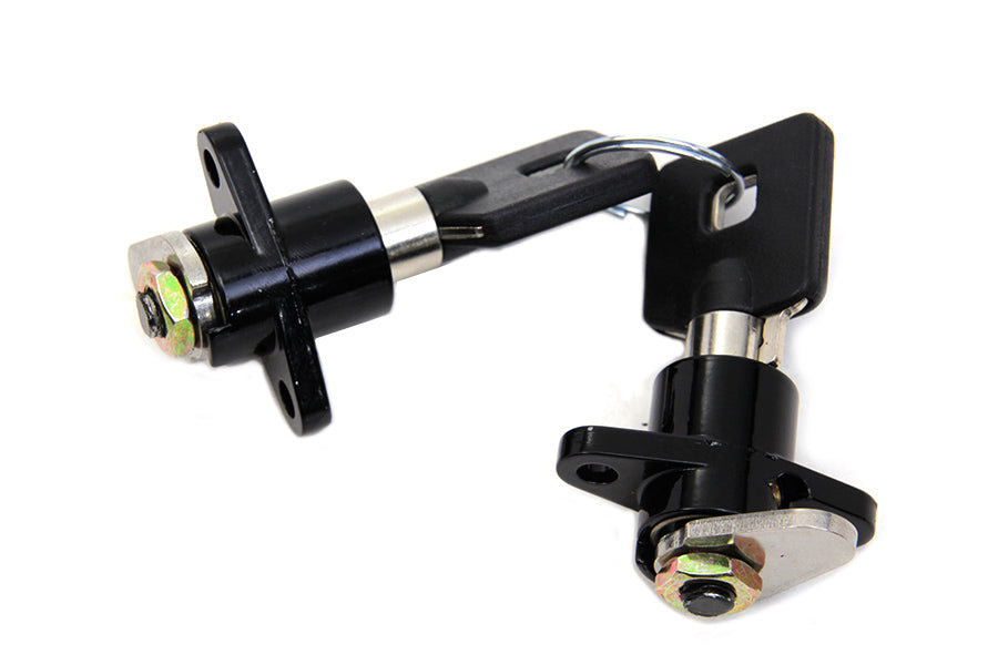 49-1005 - Black Saddlebag Lock and Key Kit by V-Twin