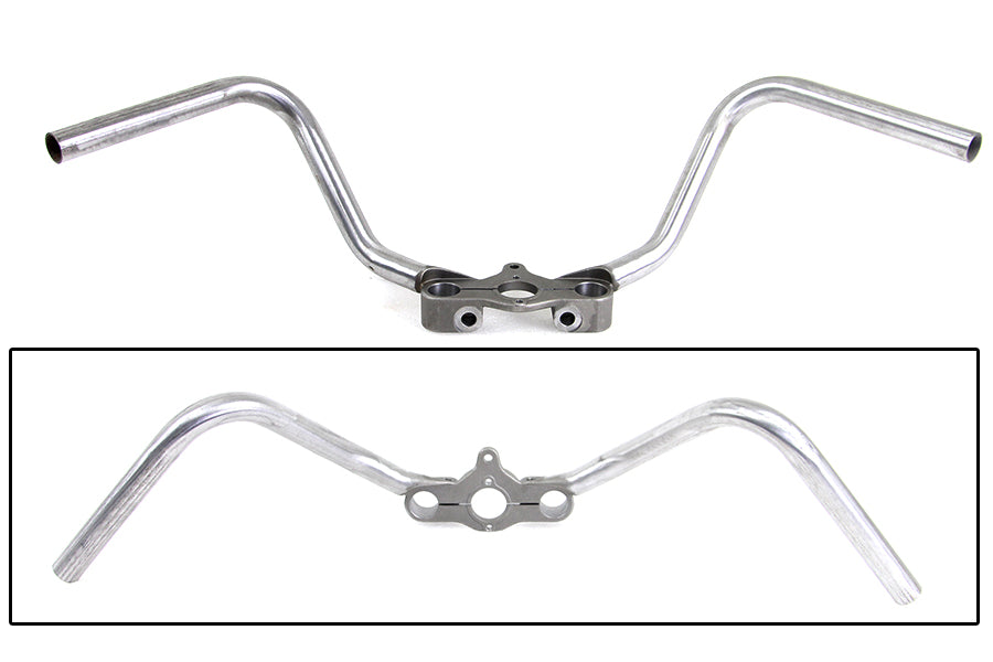 49-1037 - WR Hillclimber Spring Fork Inline Handlebar Raw by V-Twin