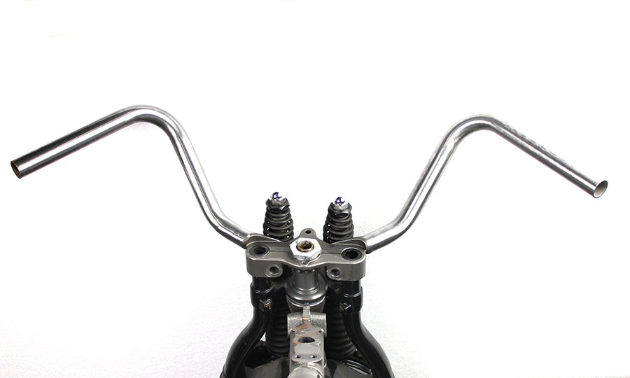 49-1037 - WR Hillclimber Spring Fork Inline Handlebar Raw by V-Twin