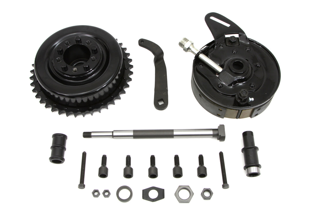 49-1158 - 45 Rear Brake Backing Plate Assembly by Motorshop