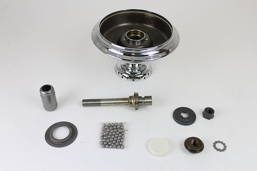 49-1288 - 45 inch W Front Wheel Hub Assembly Chrome by V-Twin