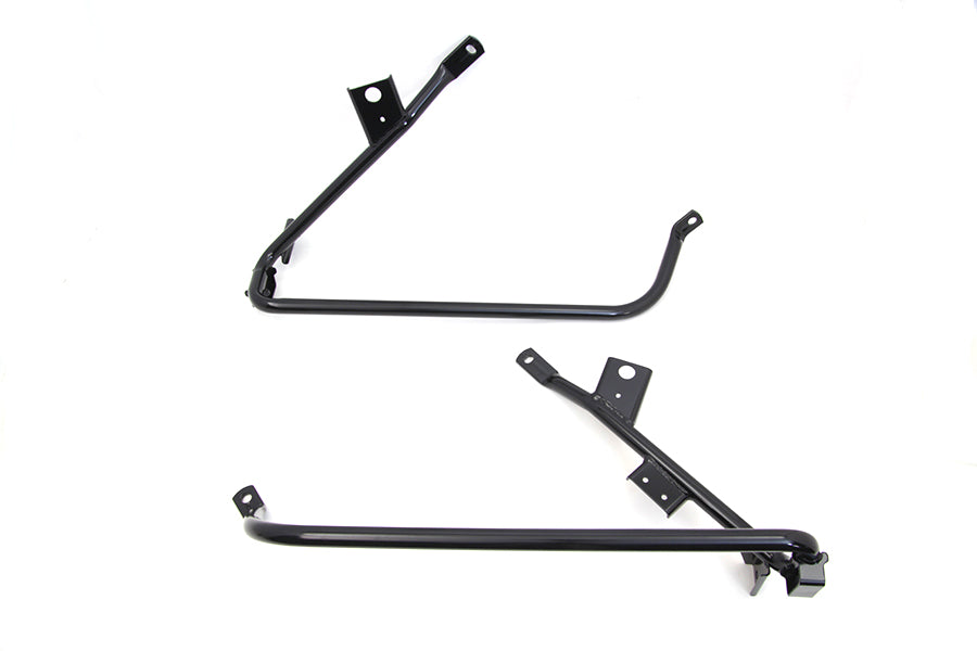 49-1437 - Saddlebag Guard Set Black by V-Twin