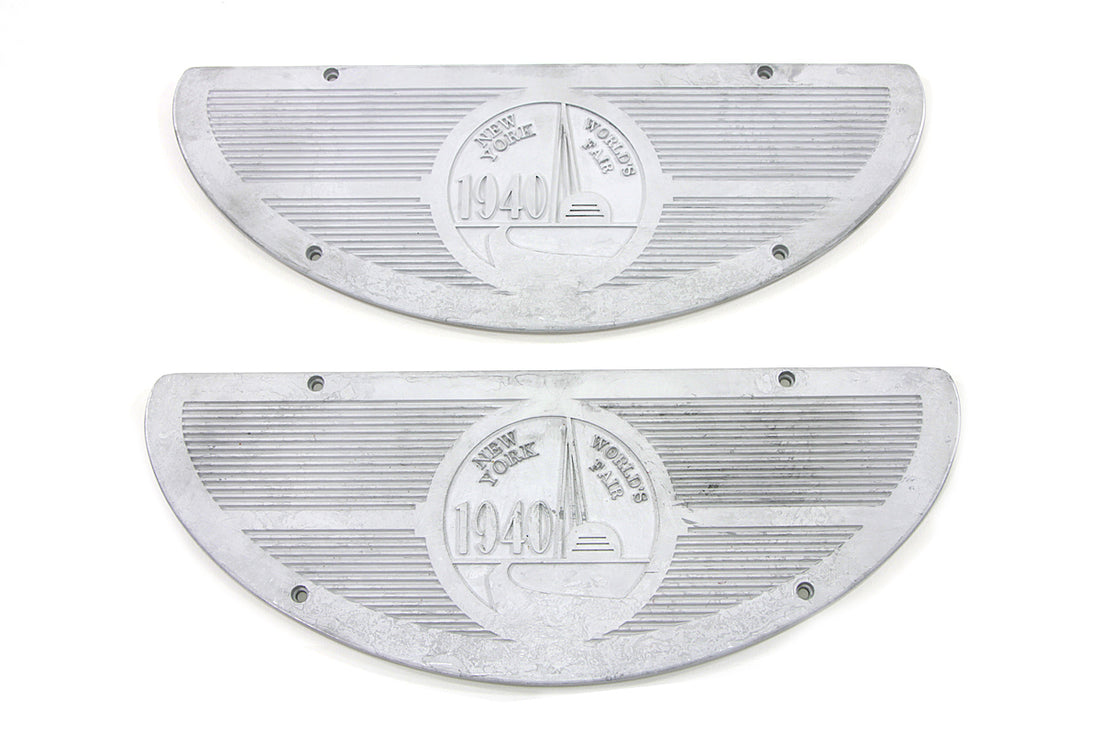 49-1740 - World's Fair 1940 Alloy Footboard Inserts by V-Twin
