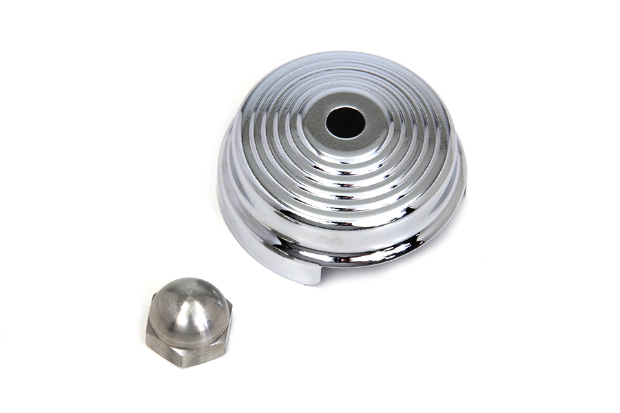 49-1785 - Chrome Spring Fork Damper Cover by V-Twin