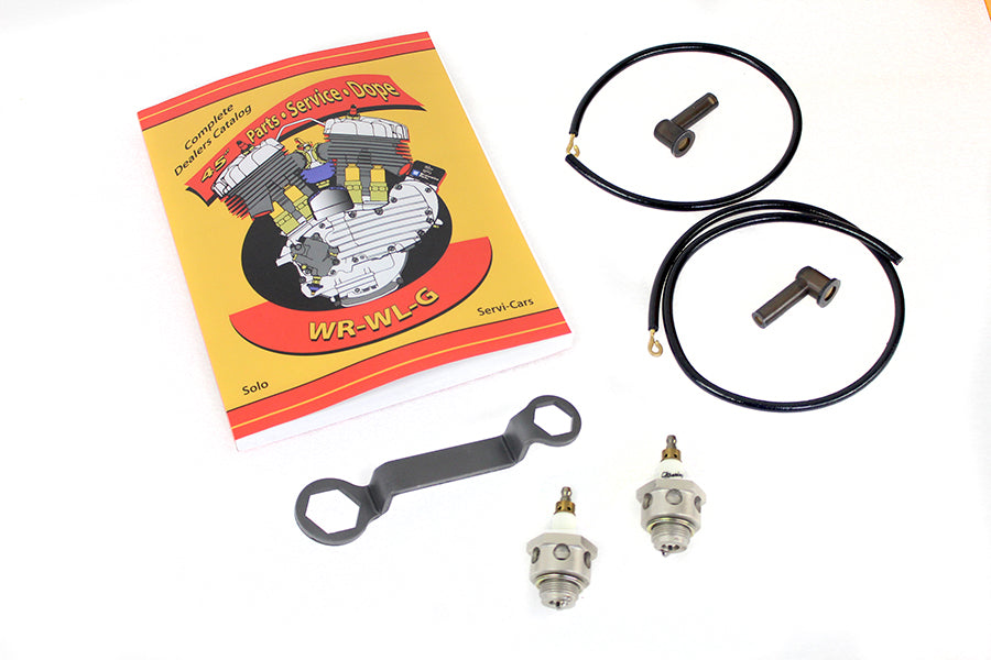 49-1890 - 45 inch W/G 18mm Replica Spark/Wire Plug Kit by V-Twin