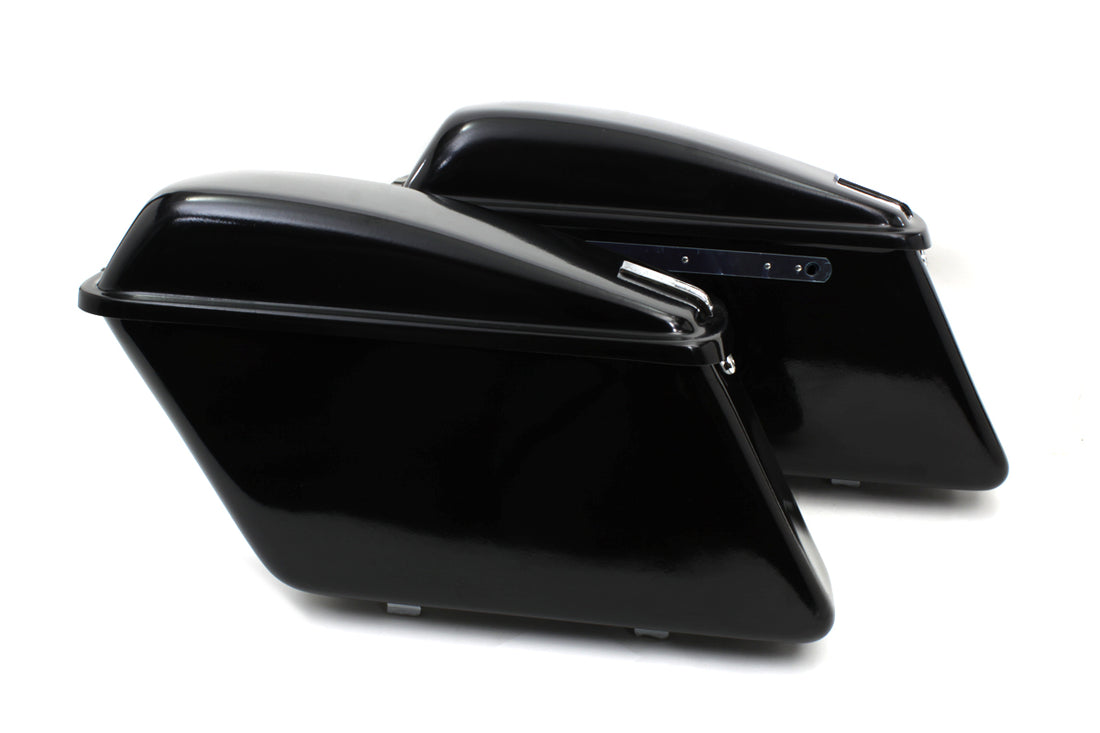 49-2051 - Replica Black Saddlebag Set by V-Twin