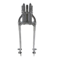 49-2417 - 22  Inline Spring Fork Chrome +4 by V-Twin