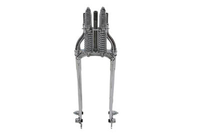 49-2417 - 22  Inline Spring Fork Chrome +4 by V-Twin