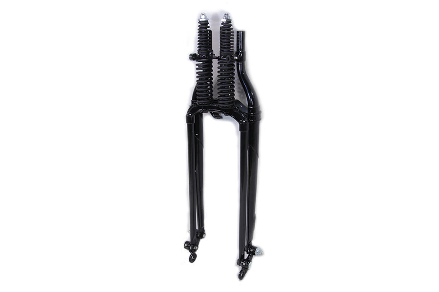 49-2420 - 22  Inline Spring Fork Assembly Black by V-Twin
