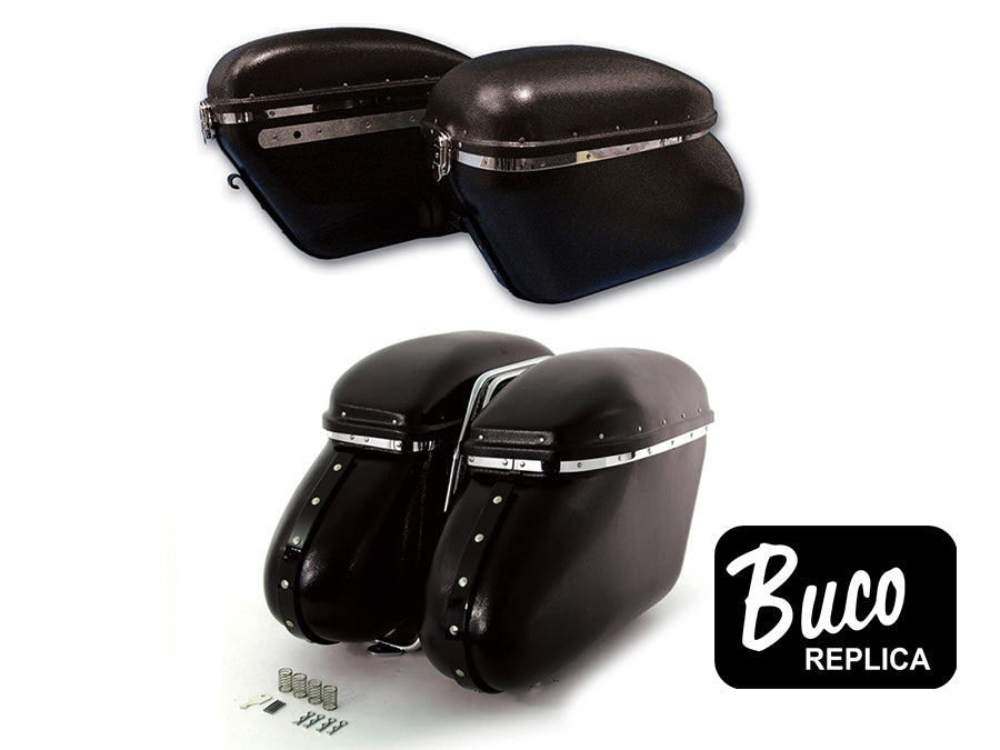 49-2499 - Black Magic Royalite Saddlebag Set by V-Twin