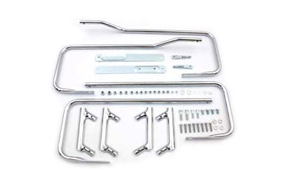 49-2503 - Chrome Saddlebag Guard Kit by V-Twin