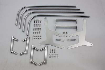 49-2504 - Chrome Saddlebag Guard Kit by V-Twin