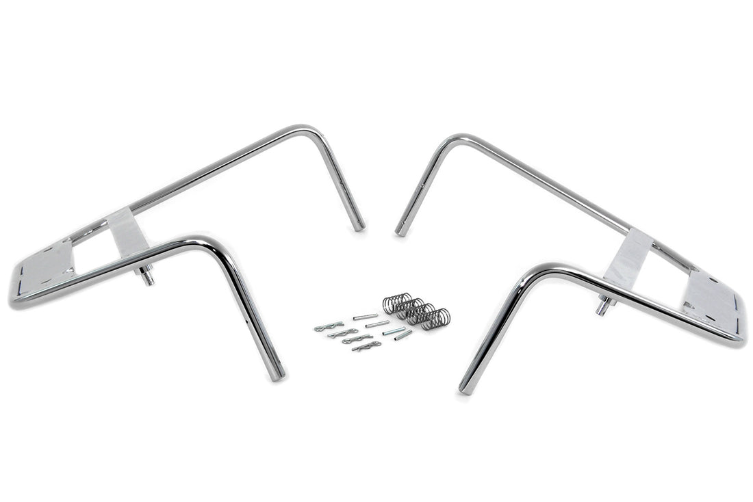 49-2621 - Bubble Bag Chrome Mount Bracket Set by V-Twin