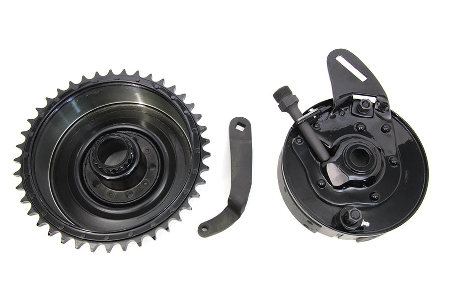 49-2629 - 45 inch Rear Brake Drum and Backing Plate Assembly by V-Twin