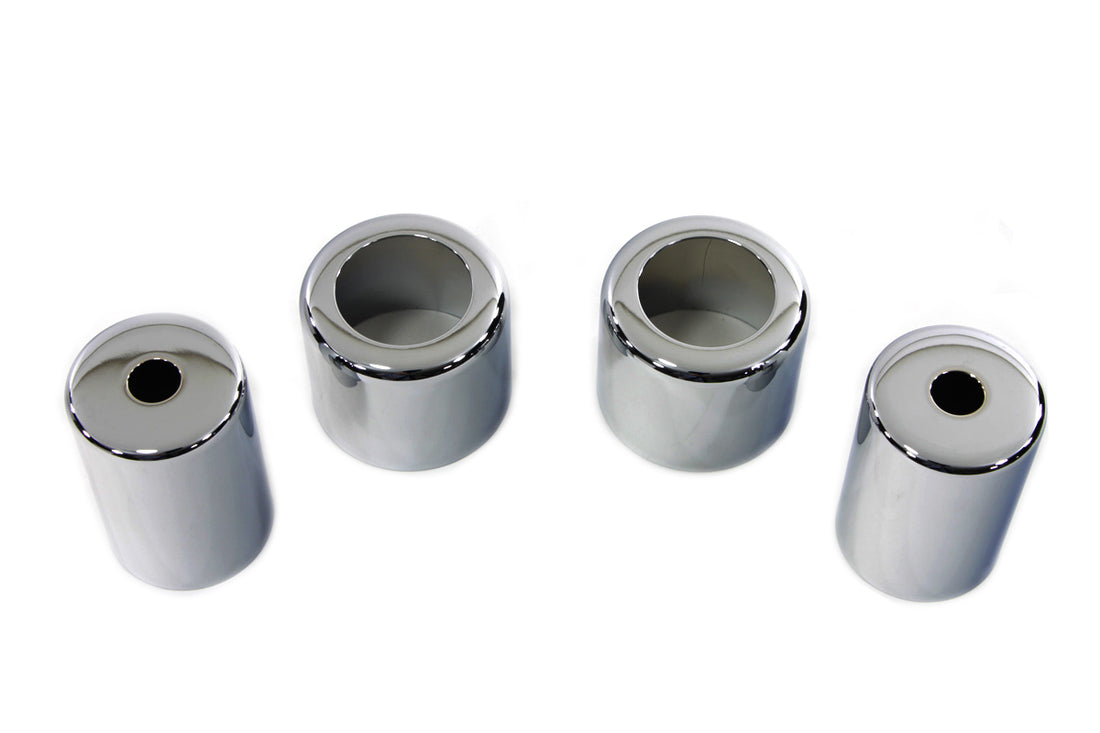 49-2651 - Chrome Spring Fork Spring Cover Set by V-Twin