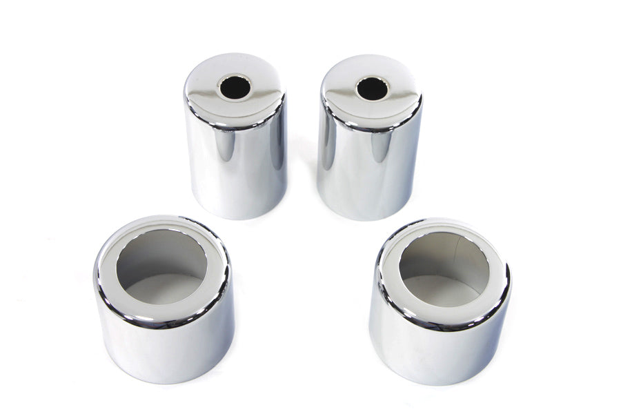 49-2651 - Chrome Spring Fork Spring Cover Set by V-Twin