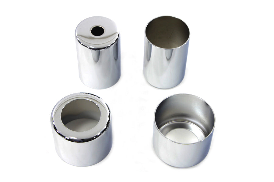 49-2651 - Chrome Spring Fork Spring Cover Set by V-Twin