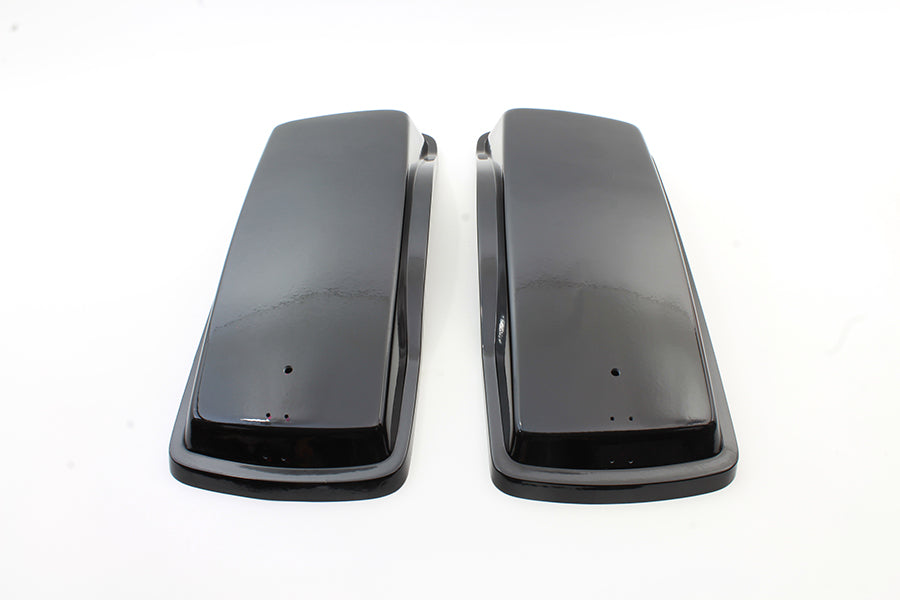 49-2759 - Saddlebag Lid Set Black by V-Twin