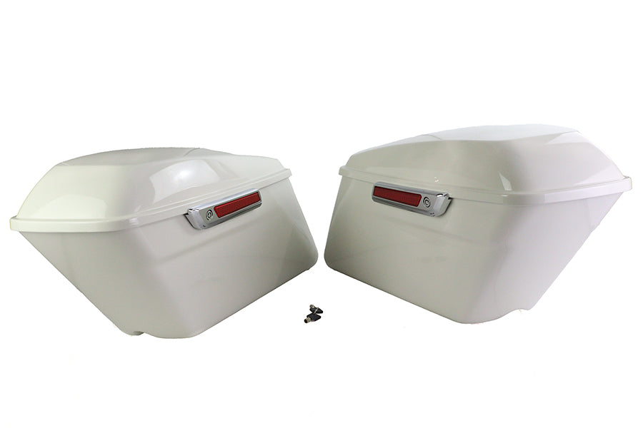 49-2768 - Saddlebag Kit White by V-Twin
