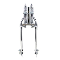 49-2909 - 18  Inline Spring Fork Assembly Chrome by V-Twin